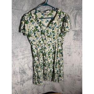 Bitten Sarah Jessica Parker Floral Print Collared 
 Dress Size 8 lightweight